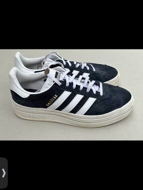 adidas Gazelle Men’s Black & White Suede Sneakers